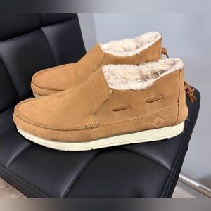 Tan Suede Slip-On  Sperry Top-Sider Moc-Sider Wr Men's Loafers Shoes Sz 11
